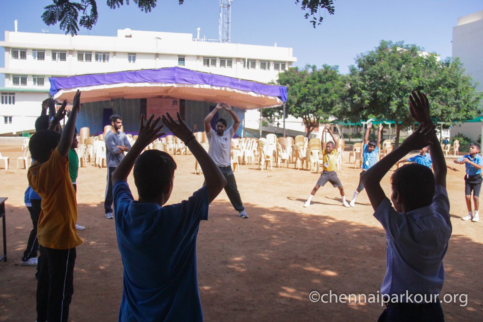 Kids movement & fun events at Chennai Parkour 1